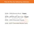 thumbnail image 2 of Max Advanced Brakes - Brake Kit for 2008 2009 Buick Allure LaCrosse 2006-2010 Chevy Impala 2006 2007 Monte Carlo Rear Replacement Disc Brake Rotors and Ceramic Brake Pads, 2 of 9
