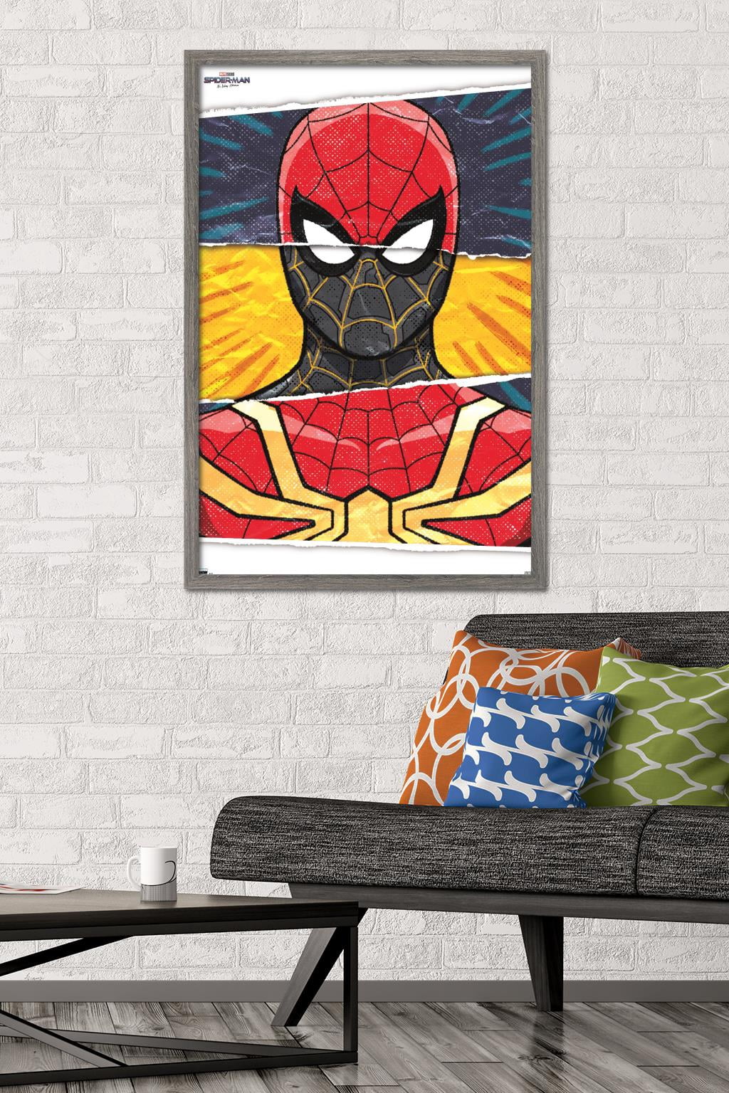 Marvel Spider-Man: No Way Home - Costume Trio 24.25" x 35.75" Framed Poster, by Trends International