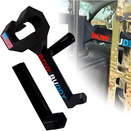 LAMIRO Bow Hanger for Truck Nearly Universal Bow Hanger for Trucks Portable Compound Bows Headrest Accessories for Truck Easy on Easy Off No-Tool Install for Transport Vehicle Storage