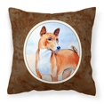 thumbnail image 1 of Carolines Treasures 7223PW1414 Coussin Décoratif en Tissu Basenji Rouge et Blanc, 1 of 4