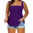 thumbnail image 5 of Noric Plus Size Tank Topss for Women Sleeveless Camisole Topss Casual Summer 2026 Babydoll Blouse, 5 of 8
