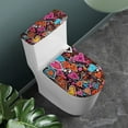 thumbnail image 2 of Renewold Reusable Toilet Lid Covers Colorful Hearts Toilet Lid Tank Cover Set 2 Pieces Valentine's Day Bathroom Decoration Accessories Fit Most Round Elongated Oval Toilet, 2 of 6
