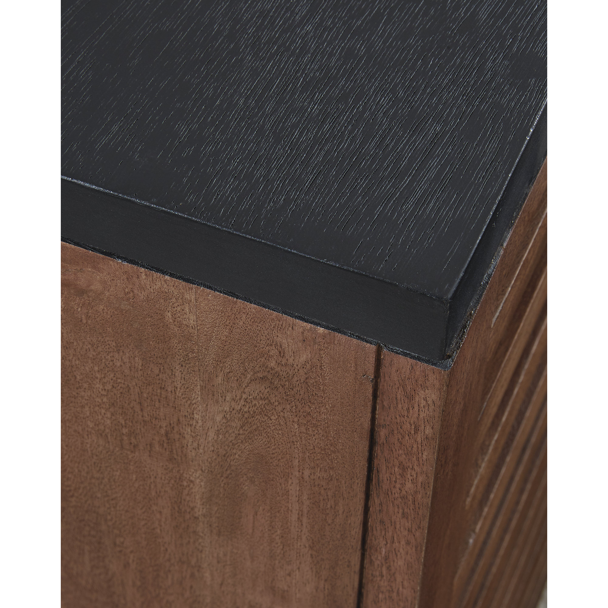 Signature Design by Ashley Kallari End Table, Warm Brown & Black