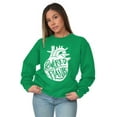 thumbnail image 4 of Powered By Plants Healthy Vegetarian Sweatshirt for Men or Women Brisco Brands S, 4 of 5