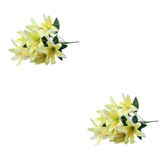 Baohd Add Beauty To Any Setting With Artificial Flowers And Plants Silk Artificial Flowers For Decorations Fake Flowers yellow 2Set