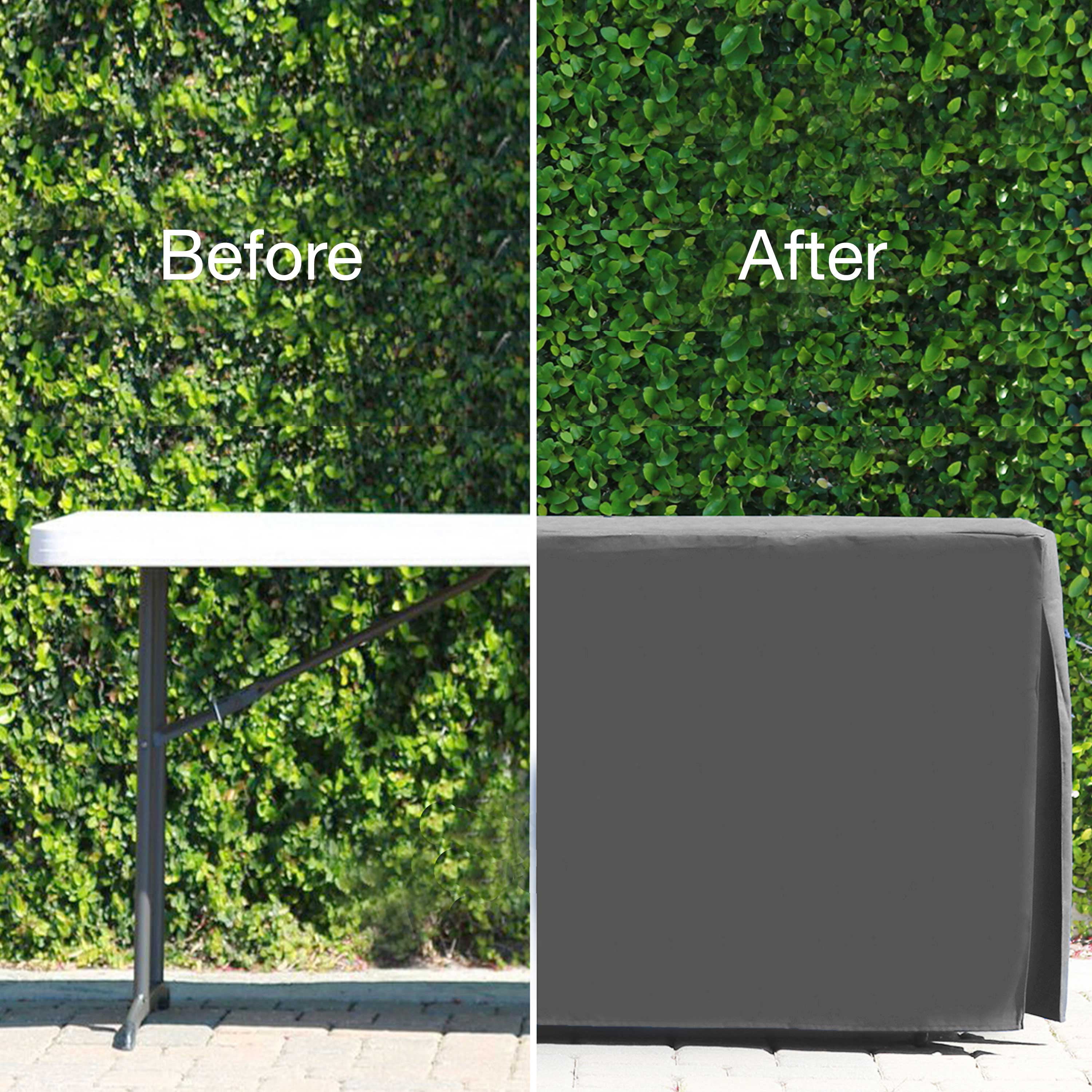 Tablevogue 96" x 30" Fitted Tablecoth Cover, Multiple Colors and Sizes Available