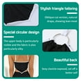 thumbnail image 4 of HLONK Women's Crisscross Vest Summer Hot Halter Wrap Crop Top Black Solid Cami Tank Tops, 4 of 7