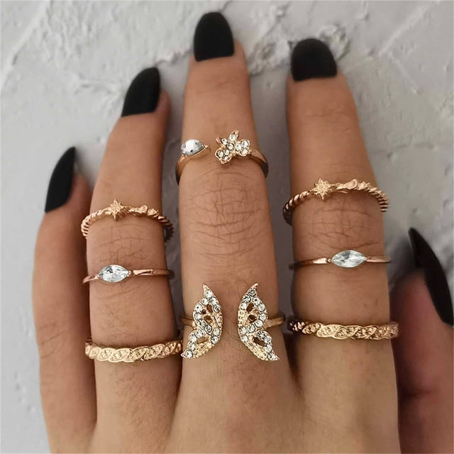 Fiudx Liquidación De Ahorros De Verano Conjunto Retro De Perlas Geniales A La Moda, 8 Uds., Uniforme, Regalo Maravilloso
