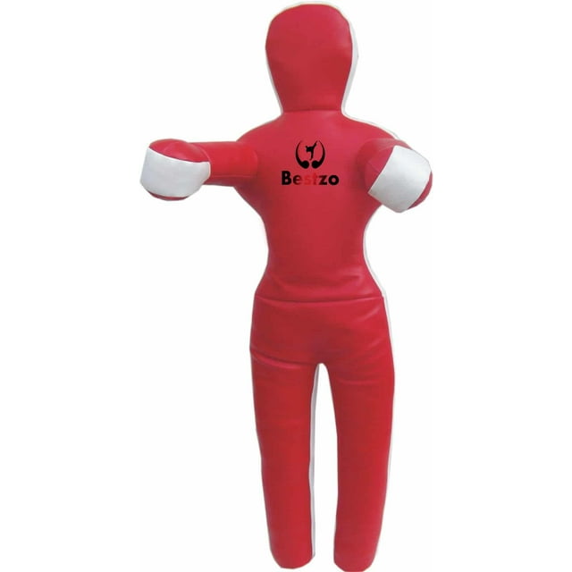 Bestzo MMA Jiu Jitsu Judo Punching Bag Grappling Dummy Sitting Position Red