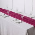 thumbnail image 4 of BalsaCircle 72" Fuchsia Extra Premium Chiffon Table Top Runner Wedding Party Linens Decorations, 4 of 7