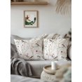 thumbnail image 3 of Outdoor Pillows Waterproof, Spring Floral Bedding Throw Pillows with Insert for Couch Sofa Bed, Summer Birds Botanical Country 18x18 Inch Pillowcases Decorative Camping Patio Pillow Set of 1, 3 of 8