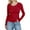 Deep Red #025, variant on Women's Slim Fitted Long Sleeve Basic Tops Spring Crewneck Shirts Ribbed Knit Sweater Fashion Casual Tee Light Blue M