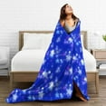 thumbnail image 5 of Blue Dream Stars Throw Blanket,Super Soft Anti-Pilling Flannel Bed Blankets, 50"x40", 5 of 8