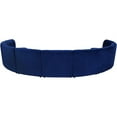thumbnail image 5 of Maklaine 9-Piece Modular Contemporary Velvet Sectional Sofa - Navy, 5 of 7