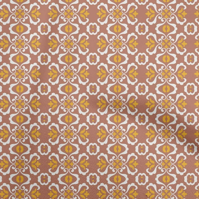 oneOone Velvet Dark Rose Brown Fabric Mosaic Sewing Craft Projects Fabric Prints By Yard 58 Inch Wide