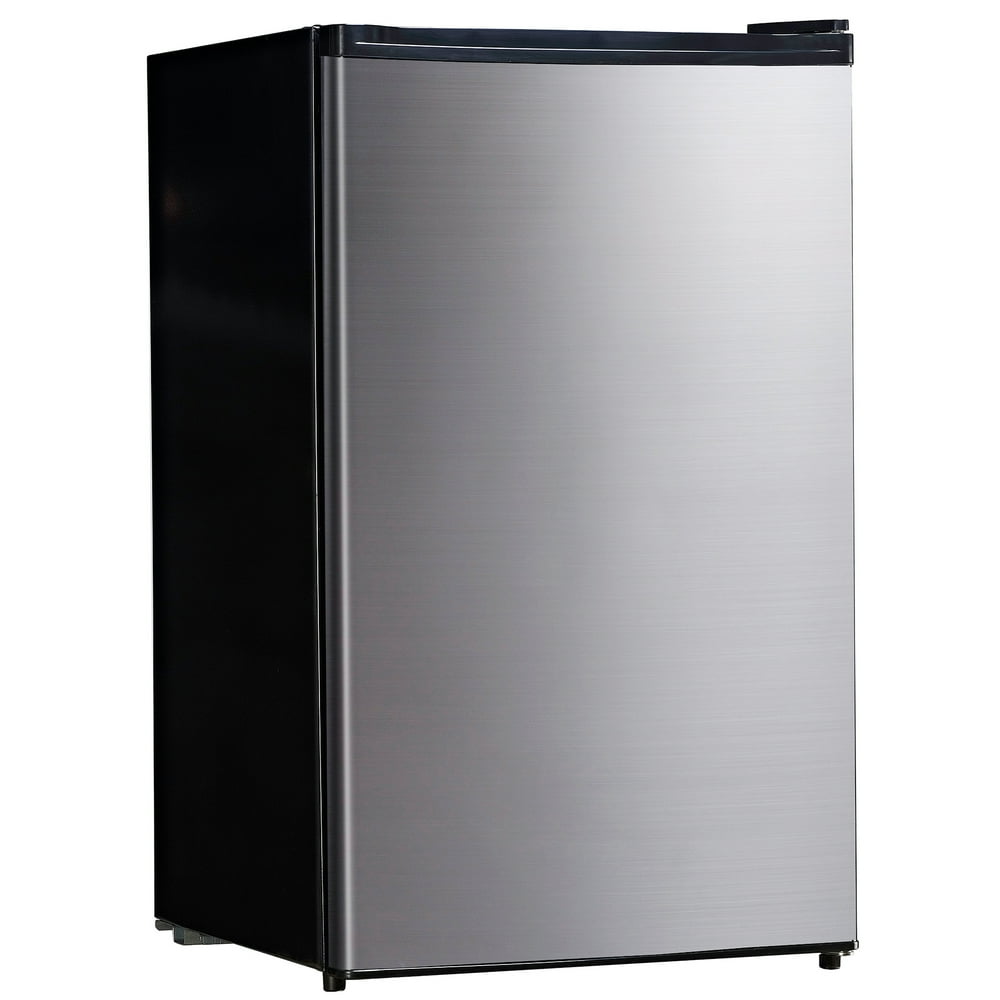 Arctic King 4.4 Cu Ft Single Door Mini Fridge with Freezer, Stainless