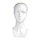 thumbnail image 1 of Cabeza de maniquí calva con soporte para peluca ligero para hombros, busto de cabeza de maniquí, peluca Blanco, 1 of 7
