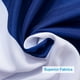 thumbnail image 2 of Cortina de ducha azul marino con rayas, 180 x 180 cm, color azul y blanco, tela impermeable para baño., 2 of 5