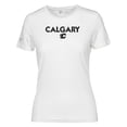 thumbnail image 2 of Women's Levelwear White Calgary Flames Maddox City Capsule T-Shirt, 2 of 3