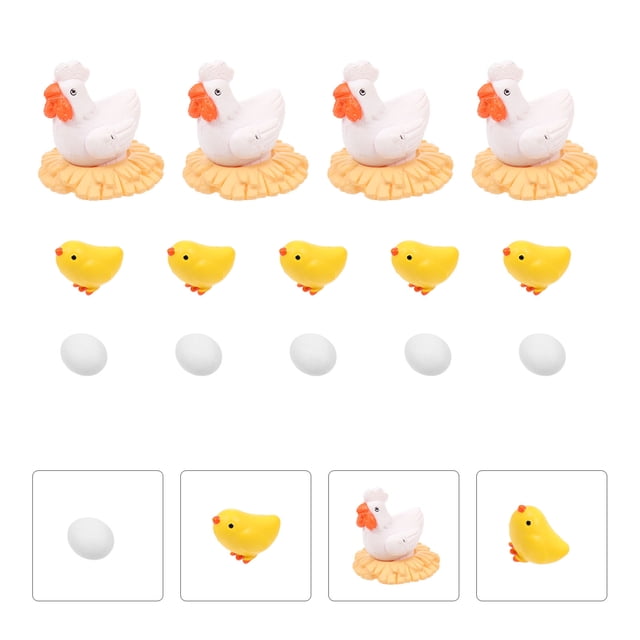 Houderco 14Ud Pollito PVC Para Compacta De Jardín Y