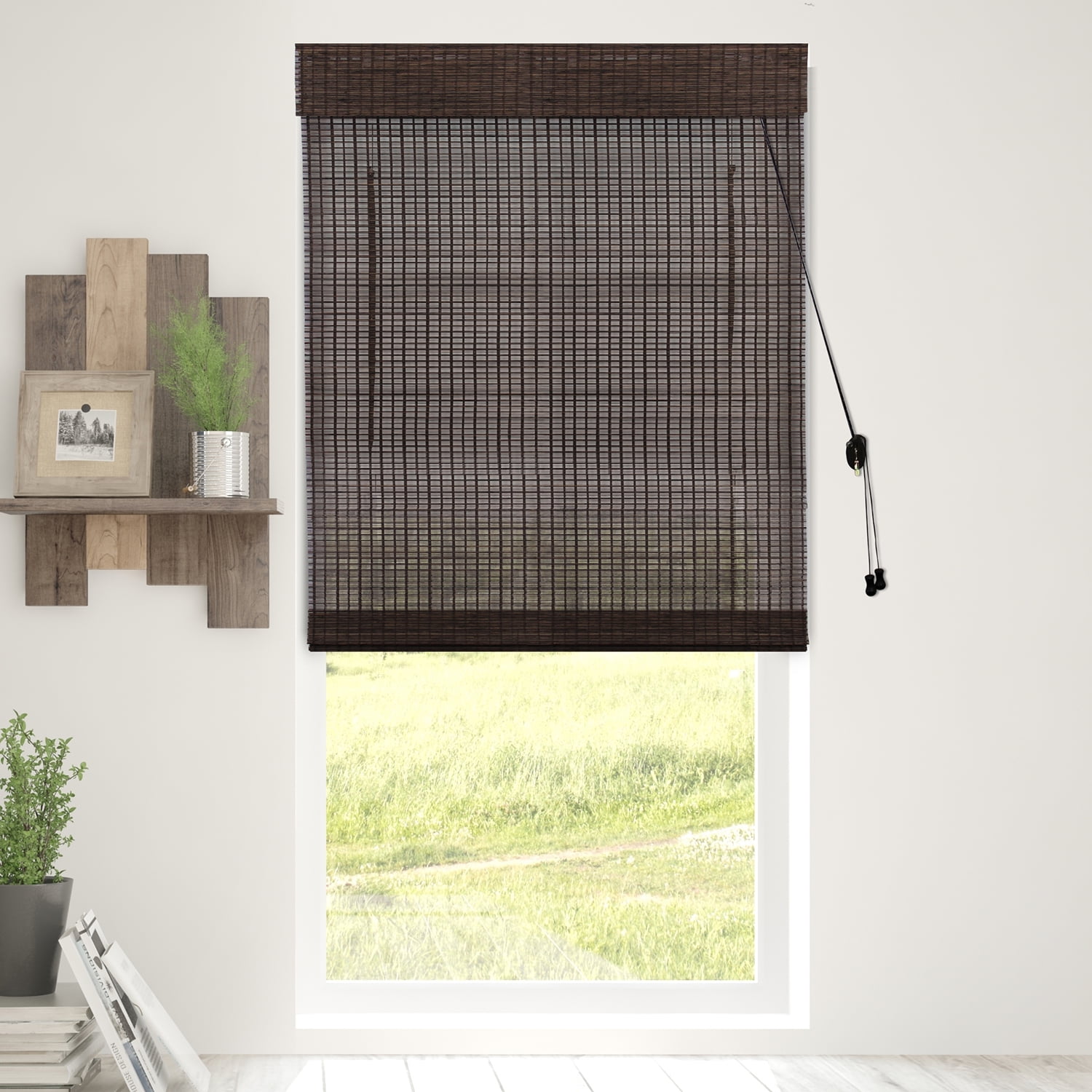 Chicology Woven Bamboo Roman Shades - Walmart.com ...