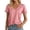 Pink, variant on Women T Shirt Short Sleeve V Neck Basic Tee Shirt Womens Summer Clothes Casual Tops for Women