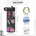 thumbnail image 4 of Sikiie Cat Icecream Print 18OZ Insulated Straw Cup, Portable Leak-proof Sports Water Bottle, Stainless Steel Water Cup Suitable for Home and Outdoor, 4 of 8
