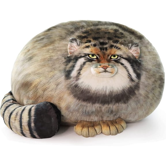 Sew Butiful Steppe Cat Plush 12 inch* 16 inch Pallas Cat Stuffed Animal, Cute Plushies, Soft Plush Pillow, Throw Pillow Doll Decoration Doll Birthday Gifts Christmas Gifts