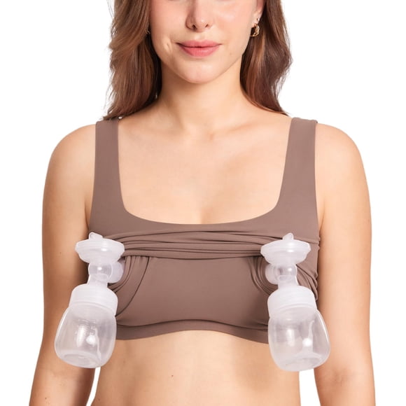 Sostén MOMANDA para Lactancia, Largo, Cuello Cuadrado, Sin Mangas, Talla Grande
