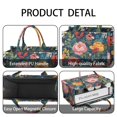 thumbnail image 4 of Large Capacity Tote Bag,Pioneer Flower Floral Print Pattern Handbag Fashion Luxury Tote Bag,15.7"x13"x 5.1" Inches,Laptop Compatible, 4 of 6