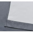 thumbnail image 3 of Madison 100% Blackout Curtains Newly Innovated Eco Friendly Light Weight Fabric with Grommets Heat and Light Blocking Drapes (Panel Pair 38" W x 96" L, Dusty Blue), 3 of 6