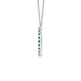 thumbnail image 2 of ANGARA Natural 1.08 ct Emerald Open Circle Eternity Pendant in 14K White Gold for Women (Size-2mm) | May Birthstone, Birthday, Anniversary, Jewelry Gift for Women | Natural Emerald Necklace, 2 of 7