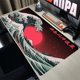 thumbnail image 1 of Alfombra de gran ola Off alfobrilla de ratón ordenador XXL para juegos, alfombrilla para juegos de alfombra para ratón teclado, alfombrilla para mesa con borde Anti-bloqueo de deslizamiento LIUWENJING unisex, 1 of 2