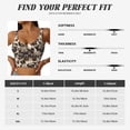 thumbnail image 5 of Balery Pug Pattern Racerback Sports Bras for Women - Padded Seamless High Impact Support for Yoga Gym Workout Fitness-Medium, 5 of 8