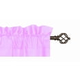 thumbnail image 3 of Gorgeous Home Linen Set of 2 Panels Matte Finish Lilac Solid Window Curtain Rod Pocket R64 84 Length, 3 of 5