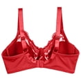 thumbnail image 5 of MVRLSH Jelly Bras For Women Womens Bcdef Cup Lace Bra Plus Size Breathable Soft Everyday Casual Wear Multicolor 80D-105F, 5 of 7
