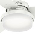 thumbnail image 5 of Hunter 60" Sentinel Fresh White Ceiling Fan with Light Kit and Remote, 5 of 9