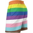 thumbnail image 3 of Men's Lgbt-Pride-Gay-Homosexual-Lesbian-Bisexual Swim Trunks Quick Dry Bathing Suit Casual Swimsuit Cool Swim Shorts S-3XL, 3 of 7
