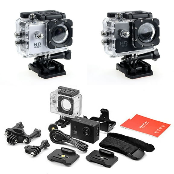 Cheers.US Camera HD Display Multifunctional 2.0-inch Action Camera Ultra HD Underwater Camera Wide Angle Waterproof Camera