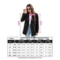 thumbnail image 5 of Yesfashion Women's Blazers Casual Oversized Long Sleeve Open Front Lapel Lightweight Suit, 5 of 5