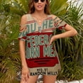 thumbnail image 3 of Burlap Grain Sack Feed Sack Vintage Style Graphics Womens Summer V Neck Zipper Top Short Sleeve T Shirt Off Shoulder Top Casual Classy Loose Shirts, 3 of 7