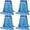 Blue, variant on 4 Pcs Commercial Mop Head Replacement Tube Microfiber Industrial Looped End Mop Heads Refill for Floor Cleaning for Home Commercial Industrial Use(Large,Blue)