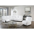thumbnail image 4 of Global Furniture USA U6066 White Faux Leather 3PWR Sectionals, 4 of 5