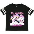 thumbnail image 3 of Inktastic My Grandma Loves Me Unicorn Girls Toddler T-Shirt, 3 of 5