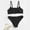 Black, variant on Swimsuits for Girls Adjustable Straps Two Piece Girls Swim Suits with Chest Pad Girls' Swimwear 10-11 Years