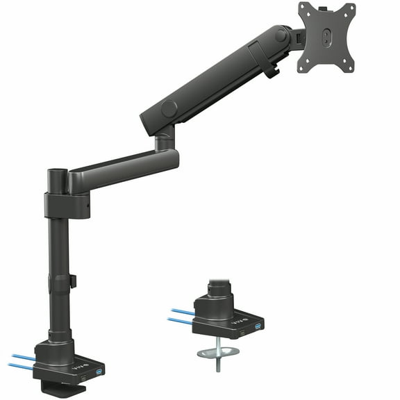 VIVO Premium Aluminum Single Monitor Arm Desk Mount Stand with USB Ports