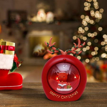 

TUOBARR Christmas Decoration Children s Room Cute Night Light Gift Santa Claus Deer Star Light Hat Gift Small Night Lamp Bedside Atmosphere Decorative Light Gift Decoration