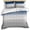 Blue, variant on 3 Piece Navy Blue Gray Ombre Duvet Cover Set Queen Size, Microfiber Comforter/Quilt Cover with Corner Ties and 2 Pillowcases, Modern Gradient Abstract Art All Season Soft Bedding with Zipper Closure