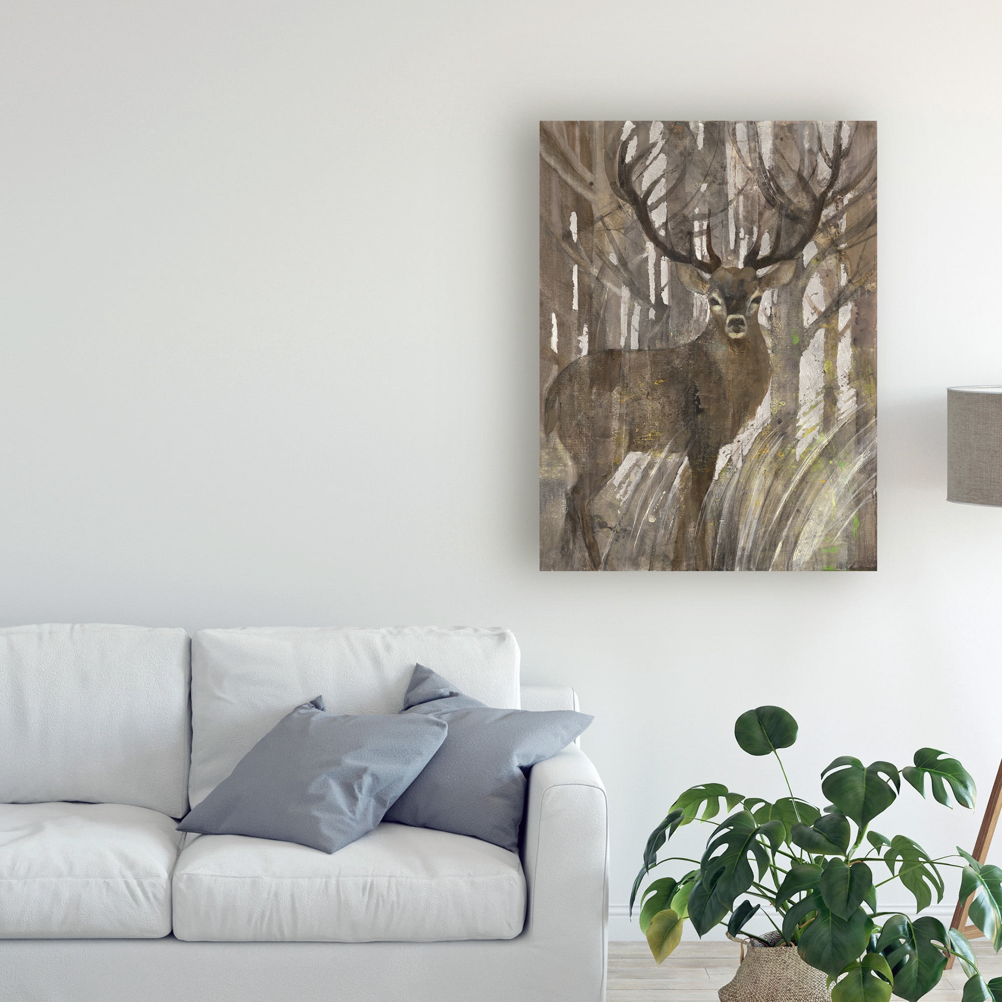 Trademark Fine Art 'The Guardian Deer' Canvas Art by Albena Hristova
