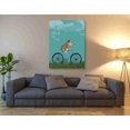 thumbnail image 3 of Epic Graffiti 'English Bulldog on Bicycle - Sky' by Fab Funky Canvas Wall Art, 40"x54", 3 of 3